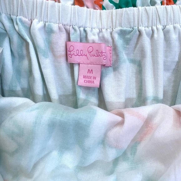 Lilly Pulitzer Dress Women’s Size Medium Krinie Tube Floral Take Me Higher - Picture 4 of 7